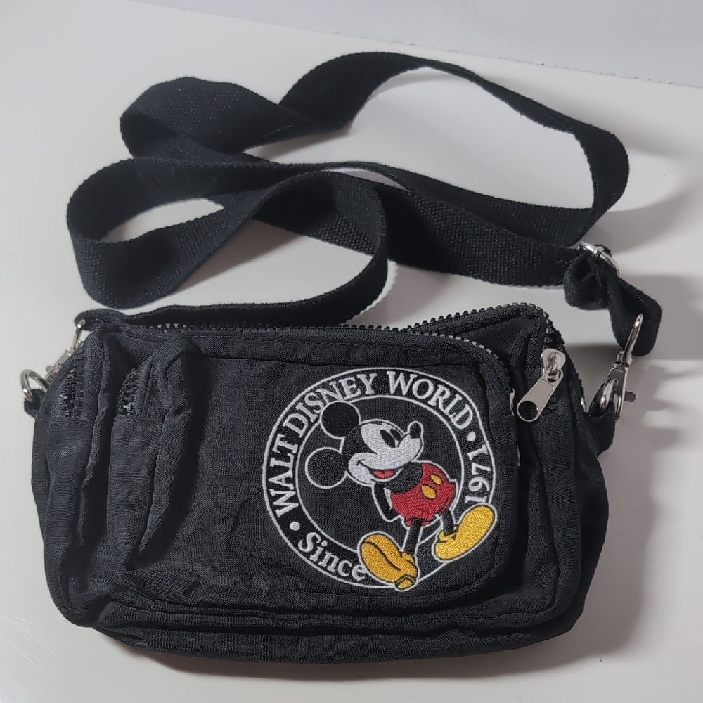 Disney Mickey Mouse Black Crossbody Bag / Fanny Pack
